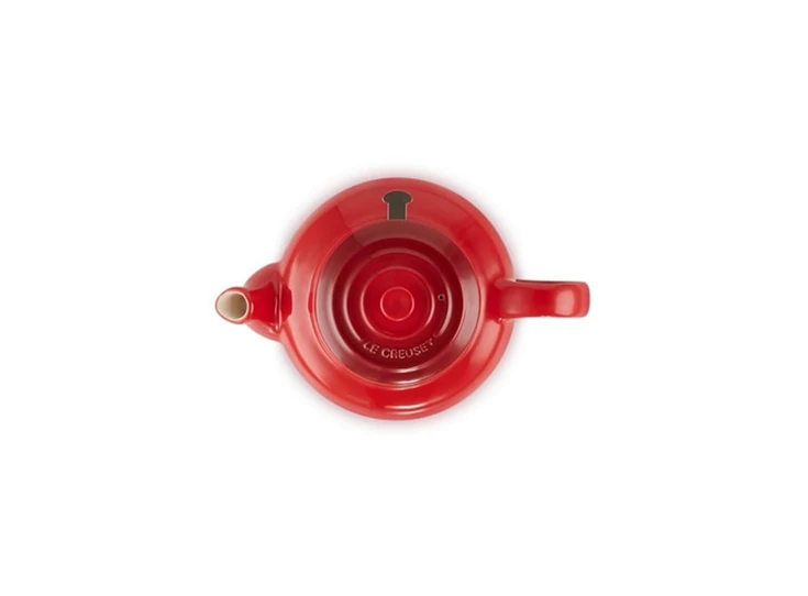 Le-Creuset-aardewerk-theepot-met-inox-filter-13L-kersenrood