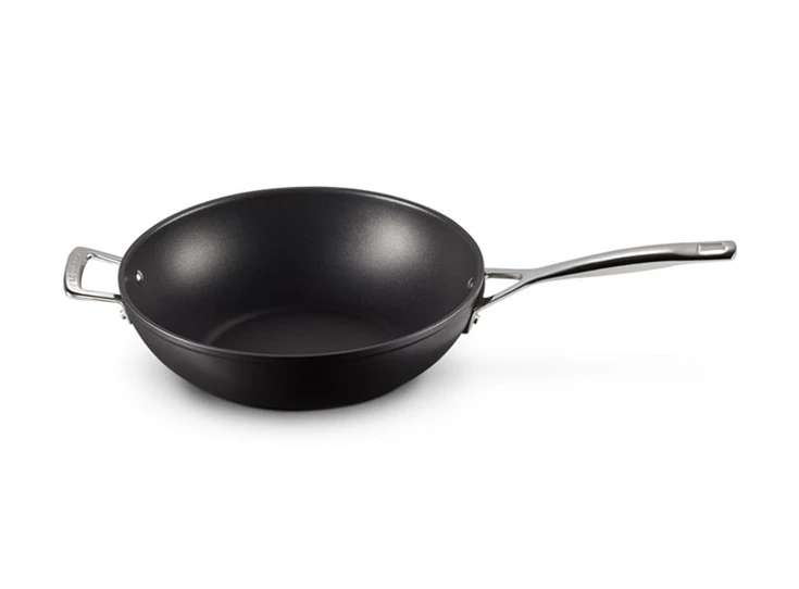 Le-Creuset-anti-aanbak-wok-met-steel-30cm