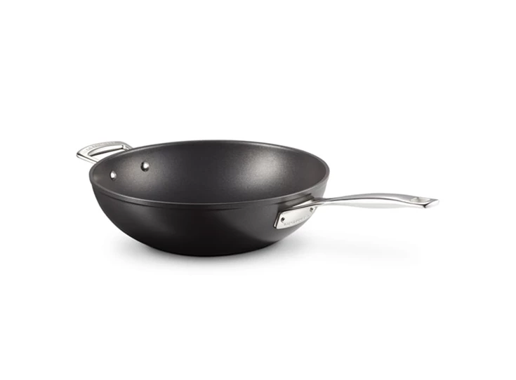 Le-Creuset-anti-aanbak-wok-met-steel-30cm