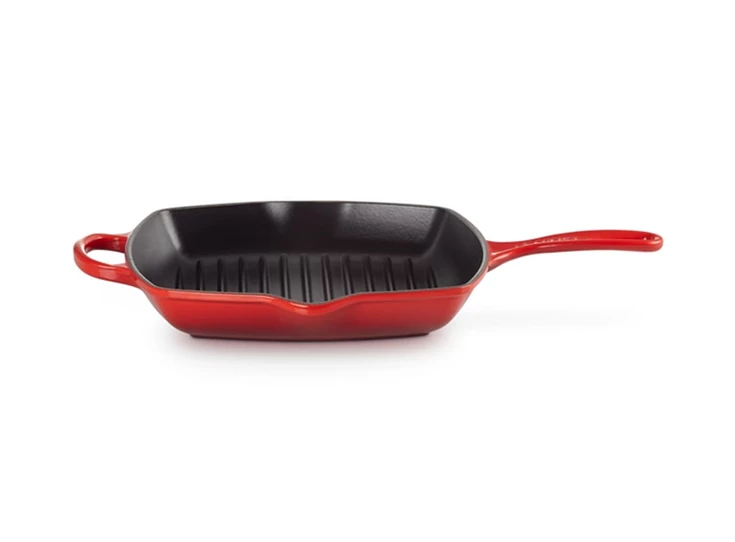 Le-Creuset-grillpan-26x26cm-kersenrood