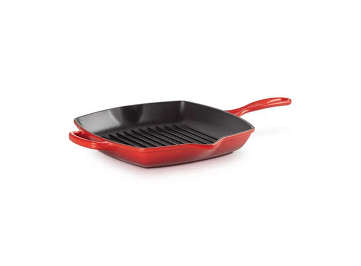 Le-Creuset-grillpan-26x26cm-kersenrood
