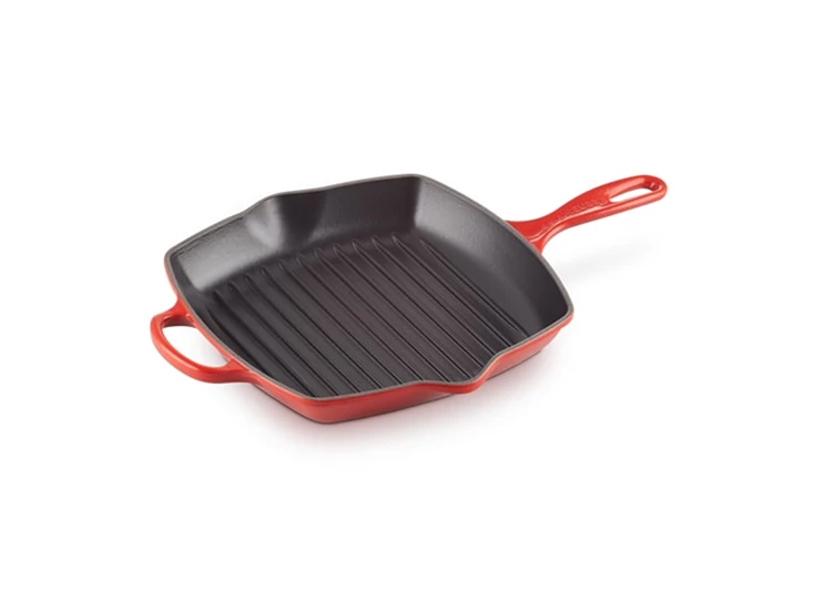 Le-Creuset-grillpan-26x26cm-kersenrood