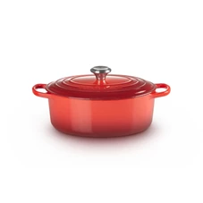 Le-Creuset-ovale-kookpot-27cm-kersenrood