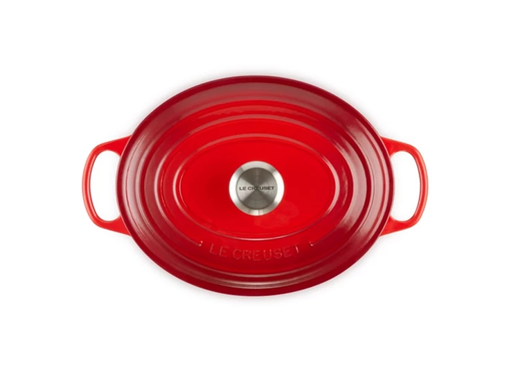 Le-Creuset-ovale-kookpot-27cm-kersenrood
