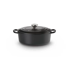 Le-Creuset-ovale-kookpot-29cm-Mat-Zwart
