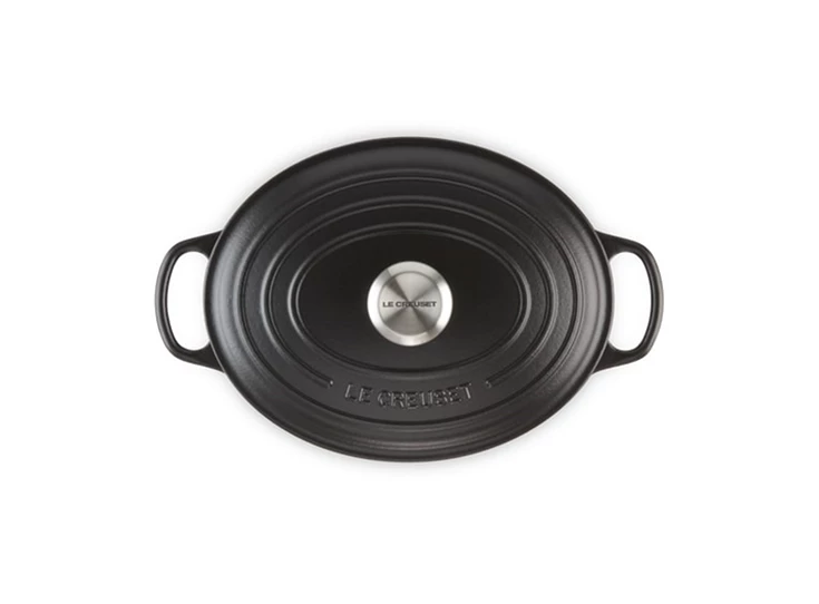 Le-Creuset-ovale-kookpot-29cm-Mat-Zwart
