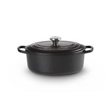 Le-Creuset-ovale-kookpot-33cm-Mat-Zwart