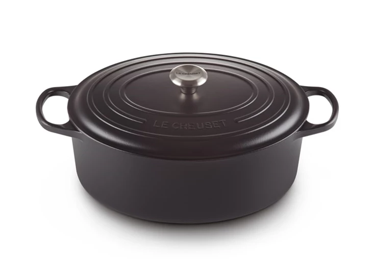 Le-Creuset-ovale-kookpot-35cm-Mat-Zwart