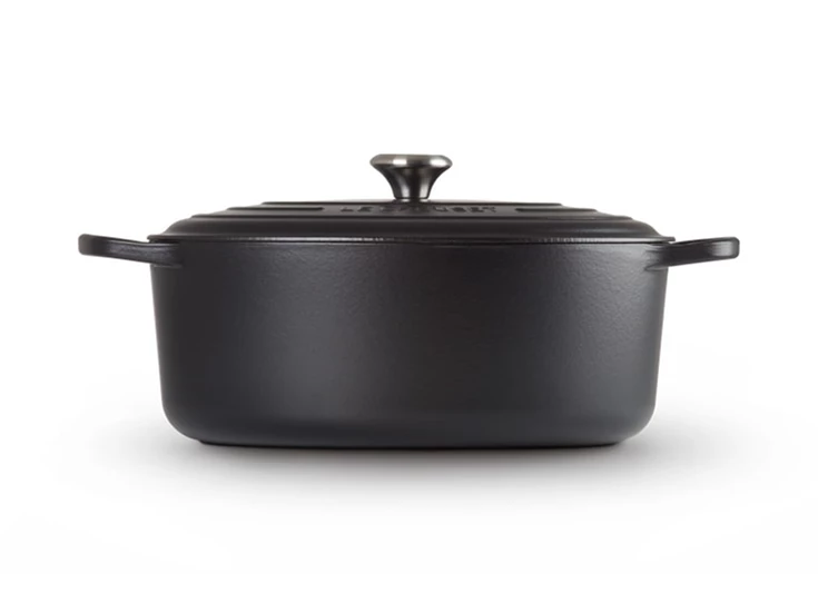 Le-Creuset-ovale-kookpot-35cm-Mat-Zwart