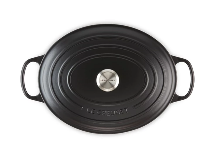 Le-Creuset-ovale-kookpot-35cm-Mat-Zwart