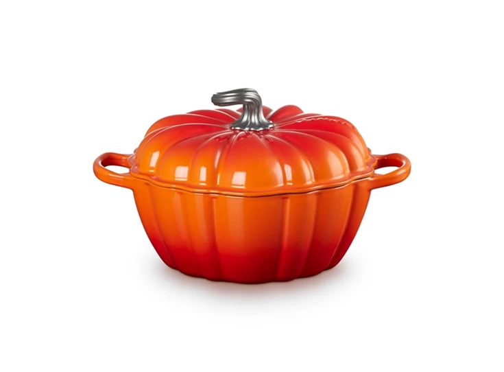 Le-Creuset-pompoen-braad-en-stoofpan-D24cm-37L-oranjerood