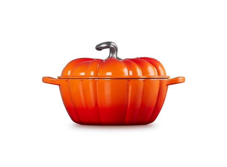 Le-Creuset-pompoen-braad-en-stoofpan-D24cm-37L-oranjerood