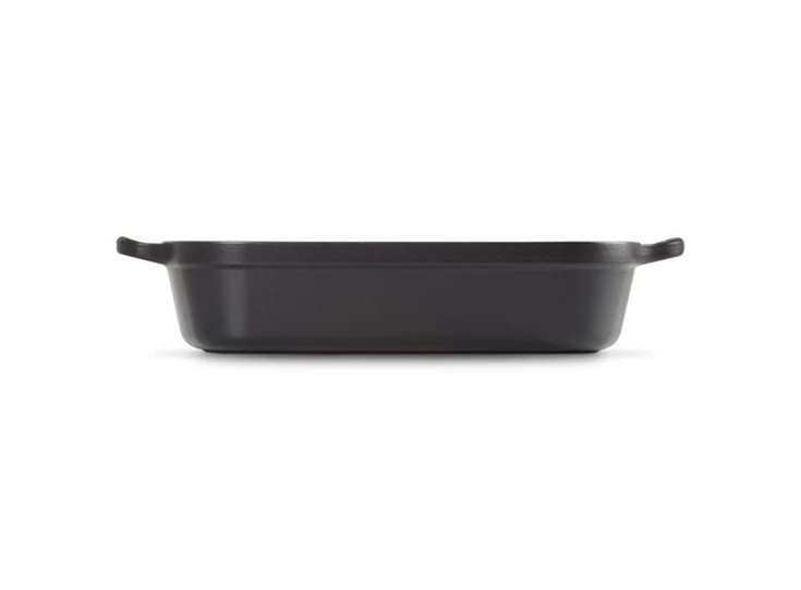 Le-Creuset-rechth-braadslede-33cm-mat-zwart