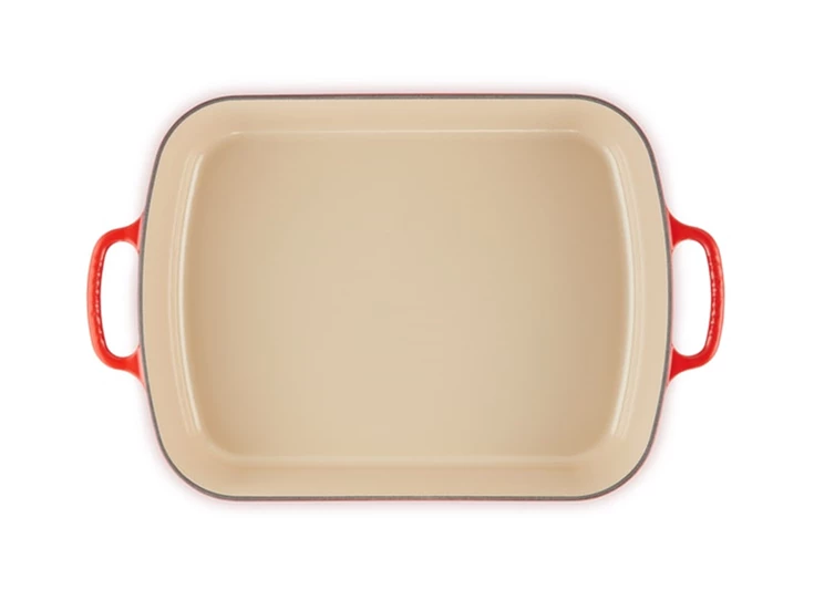 Le-Creuset-rechth-braadslede-40x30cm-kersenrood