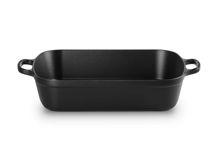 Le-Creuset-rechth-braadslede-40x30cm-Mat-Zwart