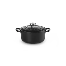 Le-Creuset-ronde-kookpot-20cm-Mat-Zwart