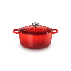 Le-Creuset-ronde-kookpot-24cm-kersenrood