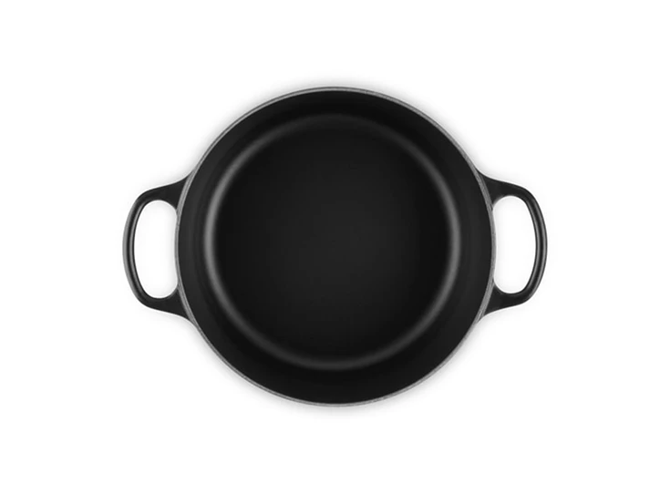 Le-Creuset-ronde-kookpot-24cm-Mat-Zwart