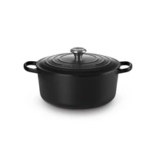 Le-Creuset-ronde-kookpot-28cm-Mat-Zwart