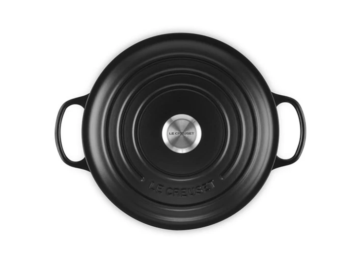 Le-Creuset-ronde-kookpot-28cm-Mat-Zwart