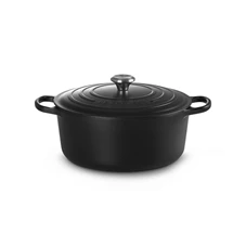 Le-Creuset-ronde-kookpot-30cm-Mat-Zwart