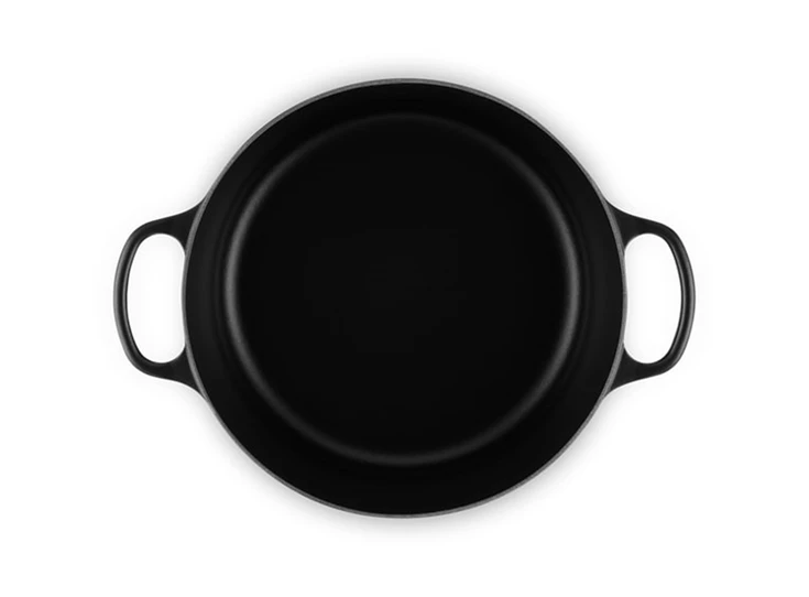 Le-Creuset-ronde-kookpot-30cm-Mat-Zwart