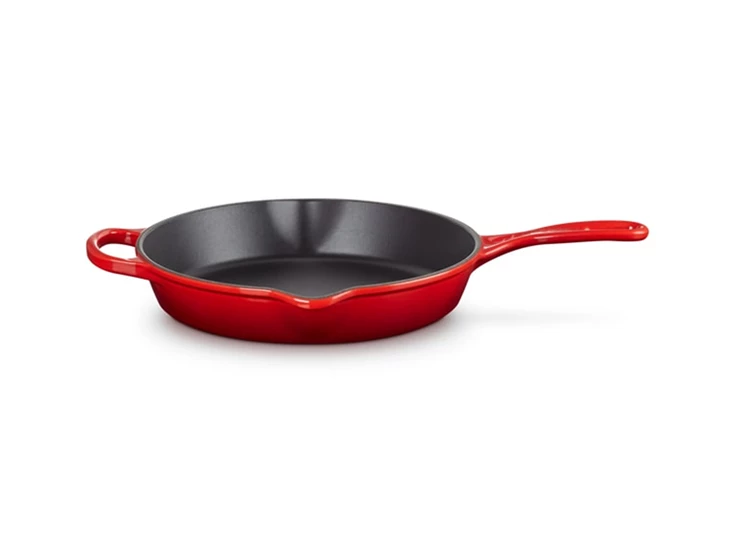 Le-Creuset-skillet-hoog-rond-26cm-kersenrood
