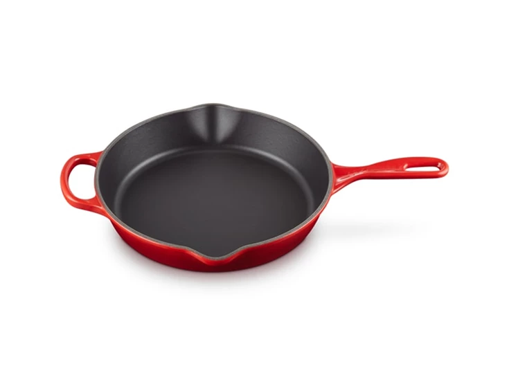 Le-Creuset-skillet-hoog-rond-26cm-kersenrood
