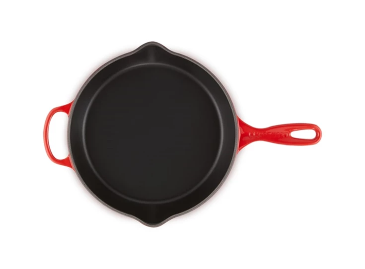 Le-Creuset-skillet-hoog-rond-26cm-kersenrood
