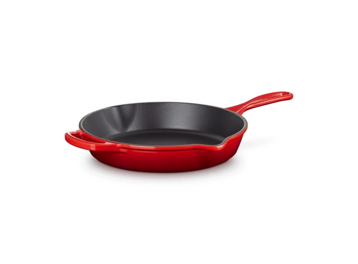Le-Creuset-skillet-hoog-rond-26cm-kersenrood