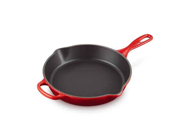 Le-Creuset-skillet-hoog-rond-26cm-kersenrood