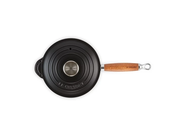 Le-Creuset-steelpan-mdeksel-18cm-Mat-Zwart