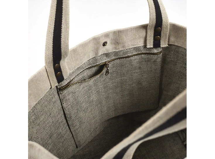 Libeco-James-schoudertas-36x38x15cm-flax