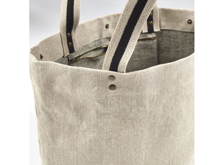 Libeco-James-schoudertas-36x38x15cm-flax