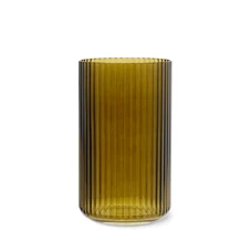 Lyngby-Porcelain-vaas-25cm-olive-green