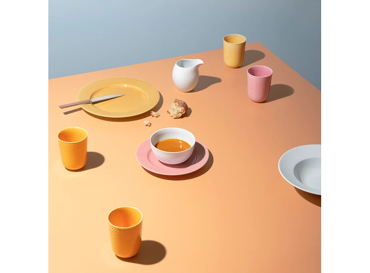 Lyngby-Rhombe-Color-plat-bord-27cm-sand