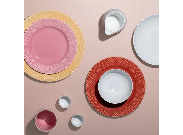 Lyngby-Rhombe-Color-plat-bord-27cm-sand