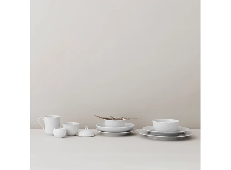Lyngby-Rhombe-diep-bord-coupe-20cm-wit