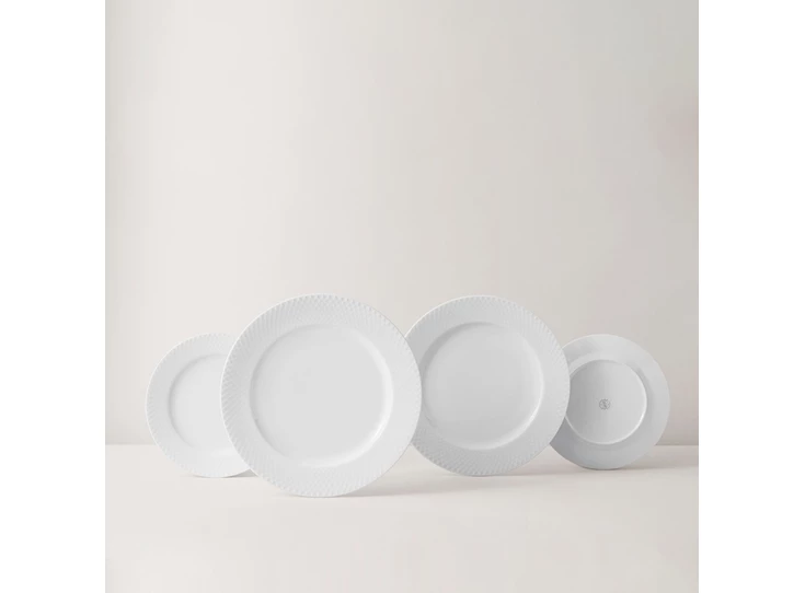 Lyngby-Rhombe-plat-bord-21cm-wit