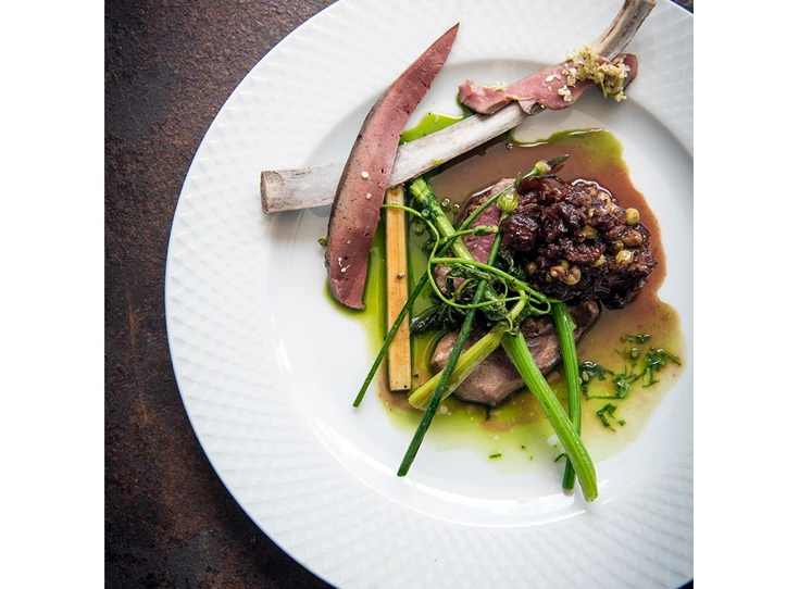 Lyngby-Rhombe-plat-bord-21cm-wit