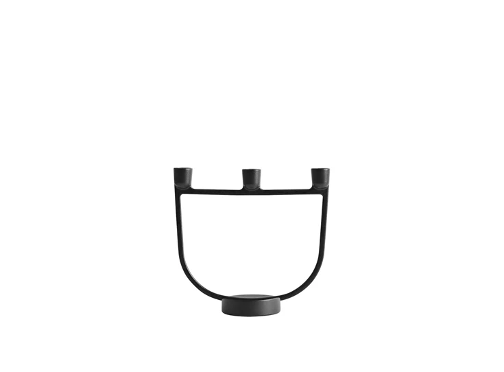 Muuto-Open-Candelabra-kandelaar-21x20cm-zwart