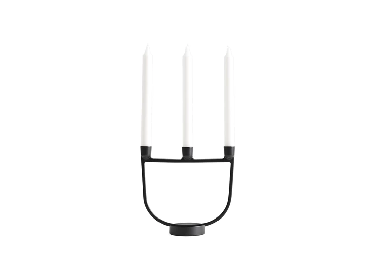 Muuto-Open-Candelabra-kandelaar-21x20cm-zwart