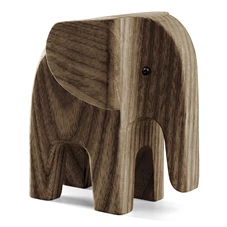 Novoform-olifant-H11-W58-L11cm-smoke-stained-ash-wood