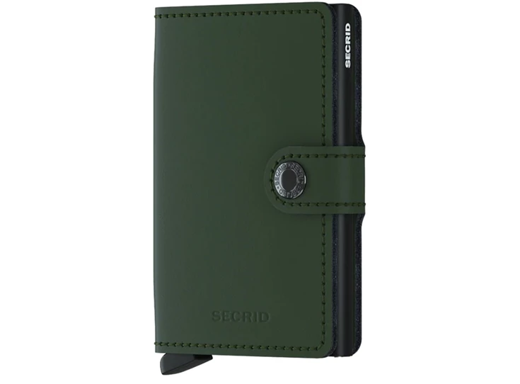 Secrid-miniwallet-Matte-groen-zwart