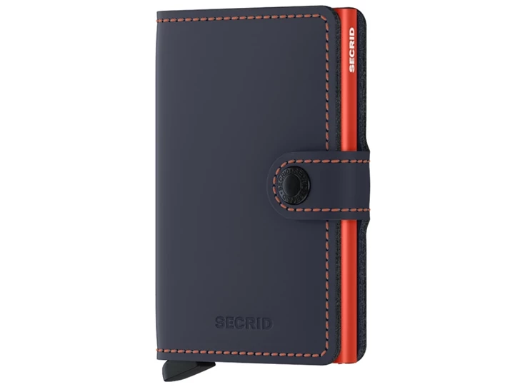 Secrid-miniwallet-Matte-nightblue-oranje