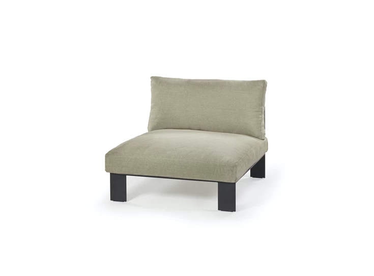 Serax-Bea-Mombaers-Bench-Eenzit-91x91-h58-inclusief-Indoor-Kussen-Taupe