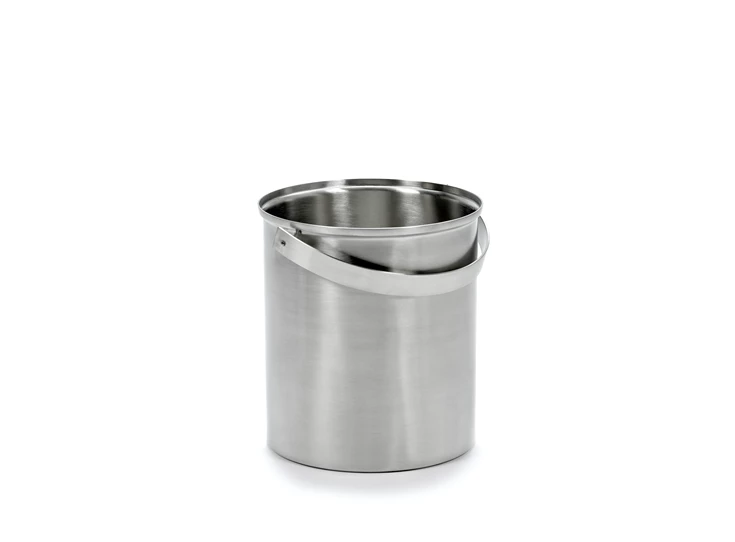 Serax-Bea-Mombaers-ijsemmer-D185cm-H21cm-geborsteld-staal