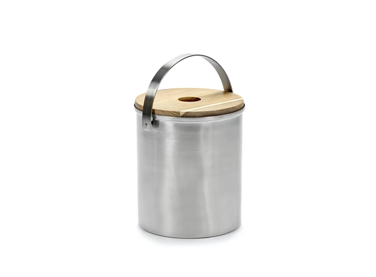Serax-Bea-Mombaers-ijsemmer-D185cm-H21cm-geborsteld-staal