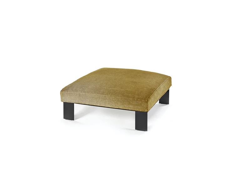 Serax-Bea-Mombaers-Ottoman-91x91-h20-inclusief-Indoor-Kussen-Mosterd