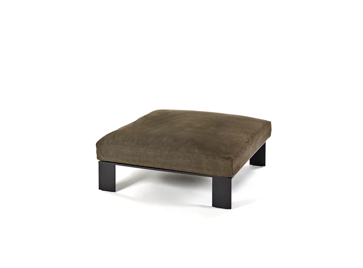 Serax-Bea-Mombaers-Ottoman-91x91-h20-Inclusief-Indoor-Kussen-Sepia